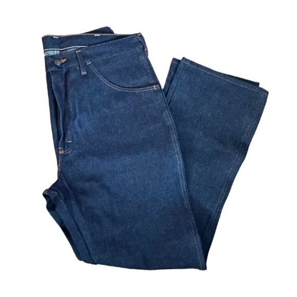 Vintage Boot Cut Rustler Jeans- New Dead Stock- 36 x 30- Dark Denim - Picture 3 of 15